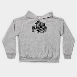 Affectionate Zebras | African Wildlife Kids Hoodie